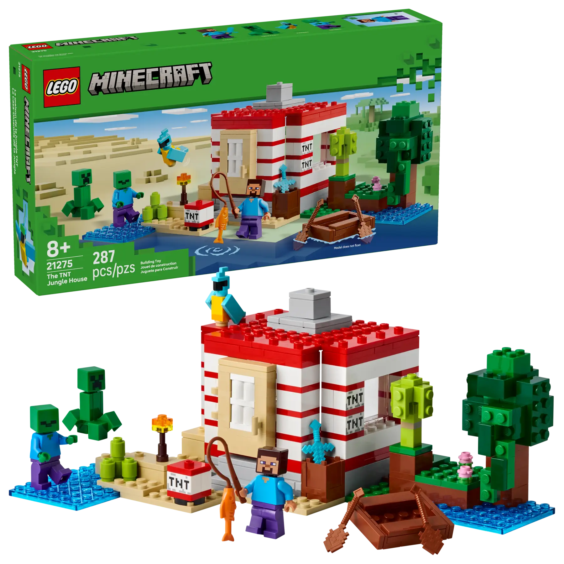 LEGO® | Minecraft: The TNT Jungle House (21275)