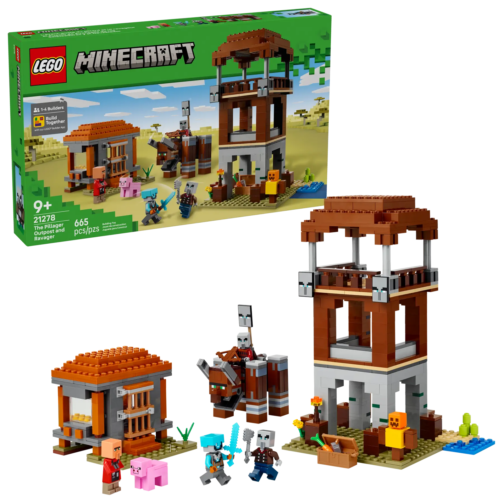 LEGO® | Minecraft: The Pillager Outpost and Ravager (21278)