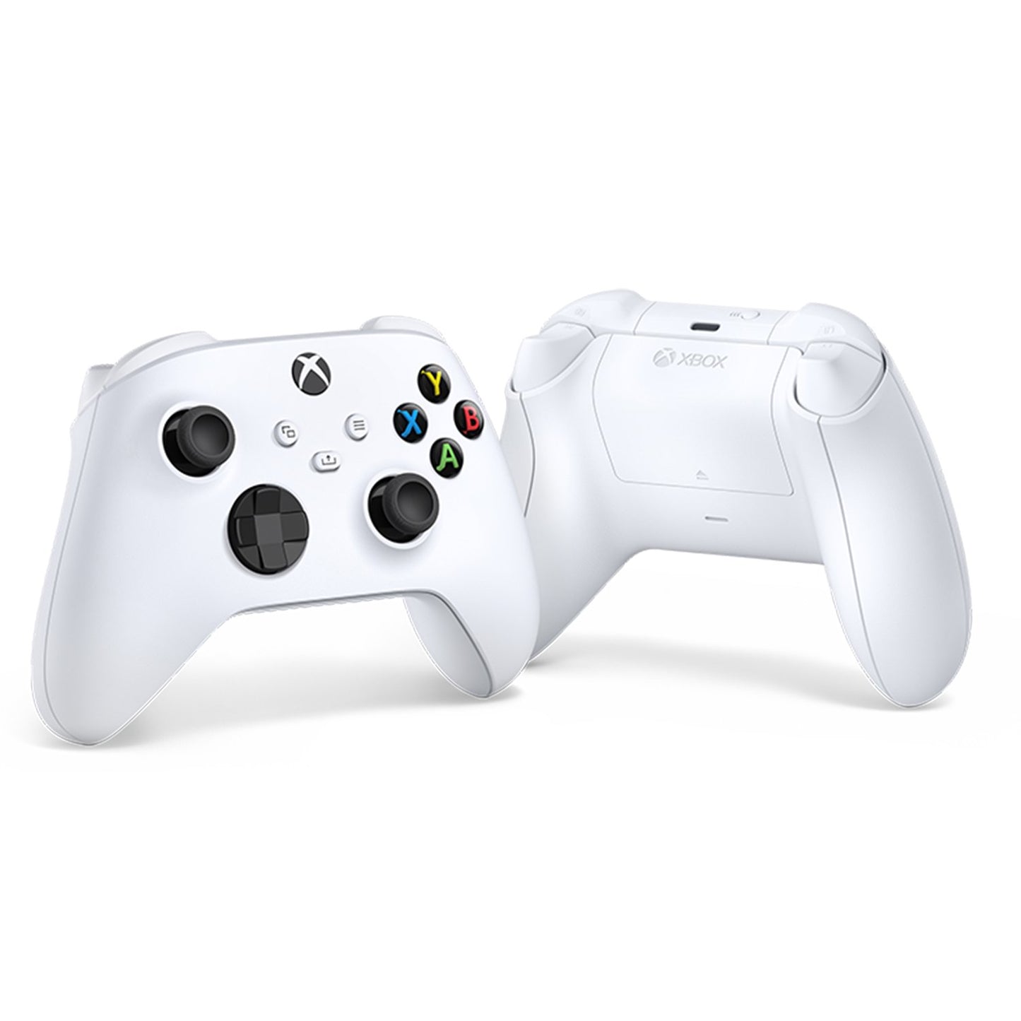 Microsoft Xbox Wireless Controller in Robot White - front and rear view