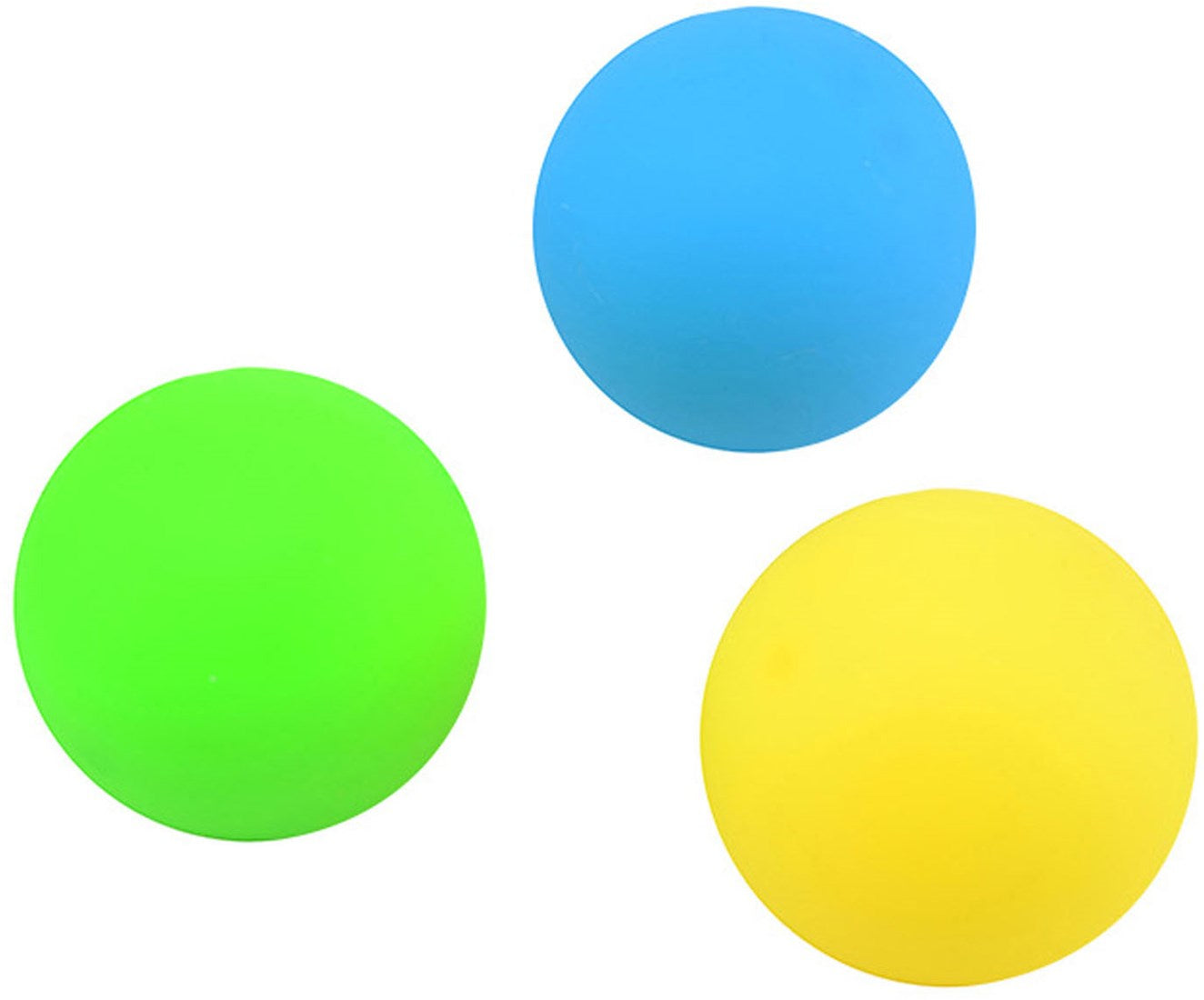 3pc 50mm Neon Squish Ball In Colour Box