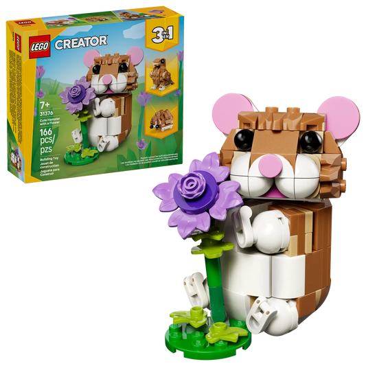 LEGO® | Creator: Cute Hamster with a Flower (31376)