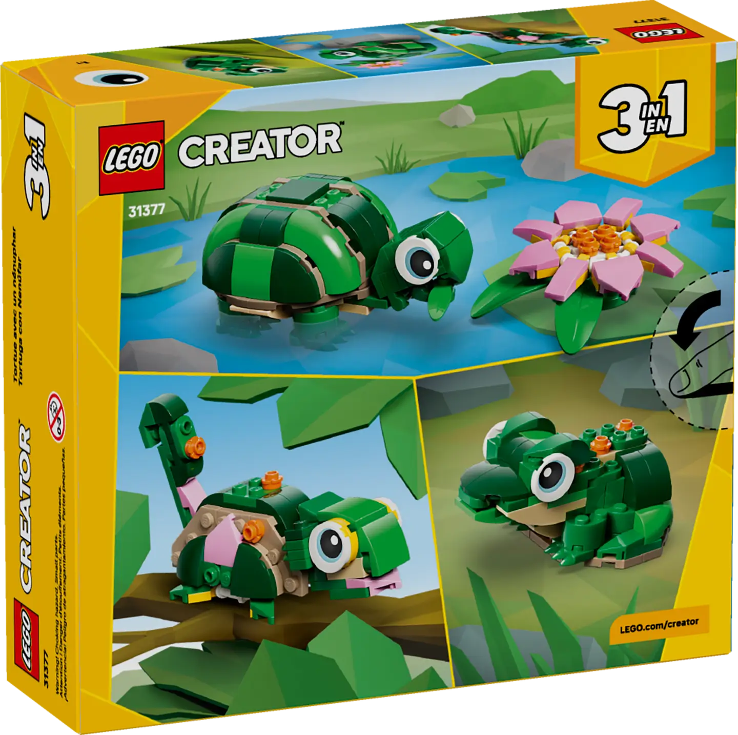 LEGO® | Creator: Turtle with a Water Lily Flower (31377)