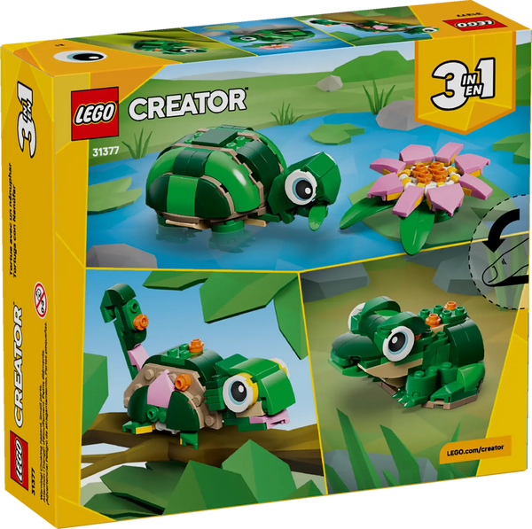 LEGO® | Creator: Turtle with a Water Lily Flower (31377)