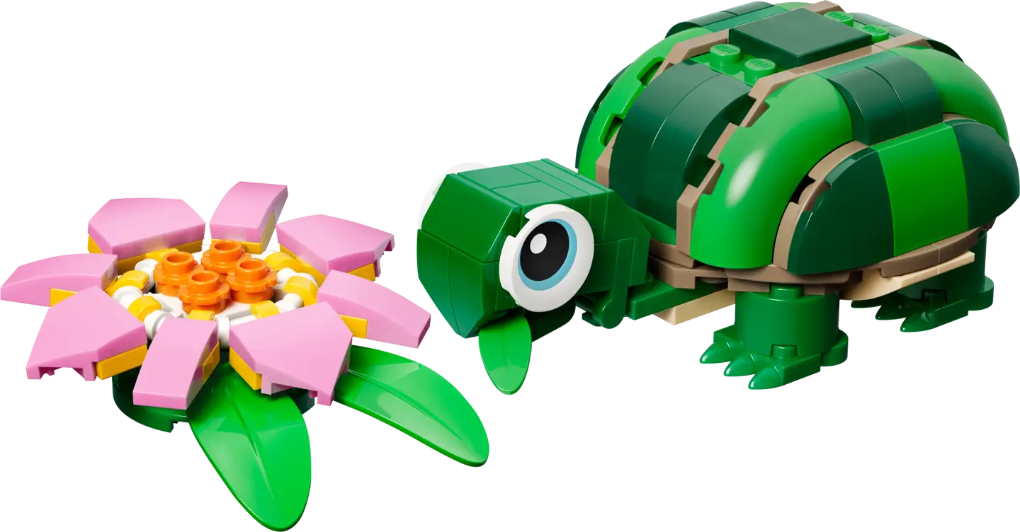 LEGO® | Creator: Turtle with a Water Lily Flower (31377)