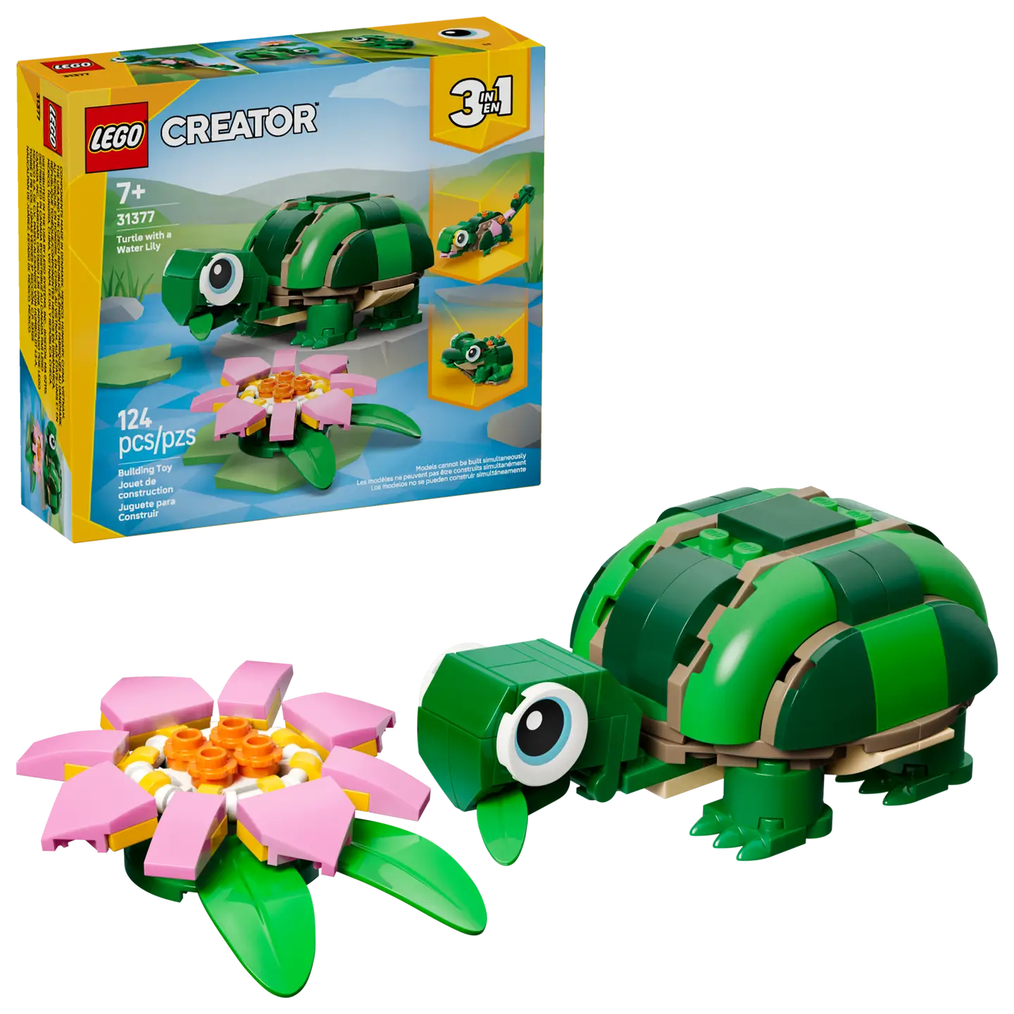 LEGO® | Creator: Turtle with a Water Lily Flower (31377)