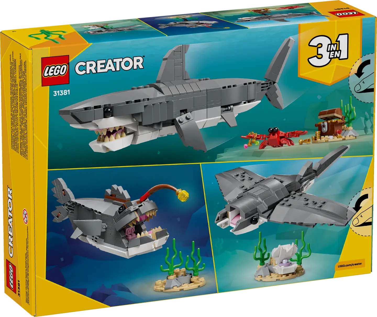 LEGO® | Creator: Fierce Shark with a Treasure Chest (31381)