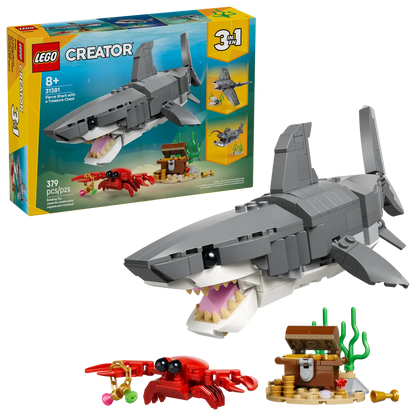 LEGO® | Creator: Fierce Shark with a Treasure Chest (31381)