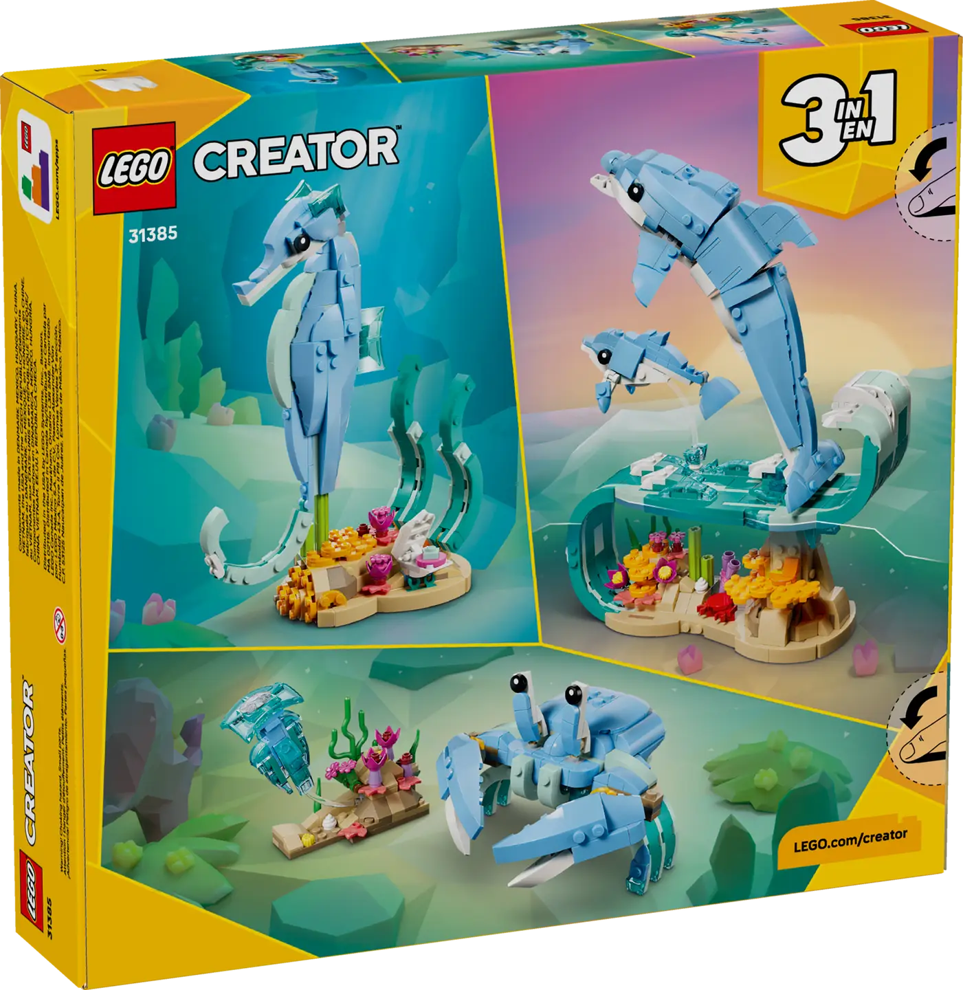 LEGO® | Creator: Sea Animals – Beautiful Dolphins (31385)