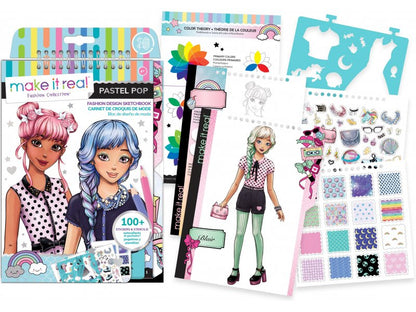 Fashion Design Sketchbook Pastel Pop