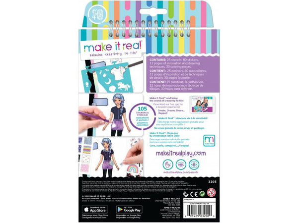 Fashion Design Sketchbook Pastel Pop