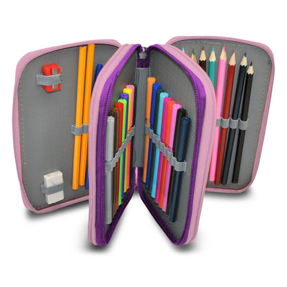 UNICORN TRIPLE PENCIL CASE