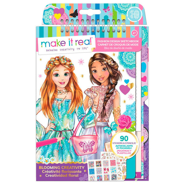 Fashion Design Sketchbook Blooming Creativity