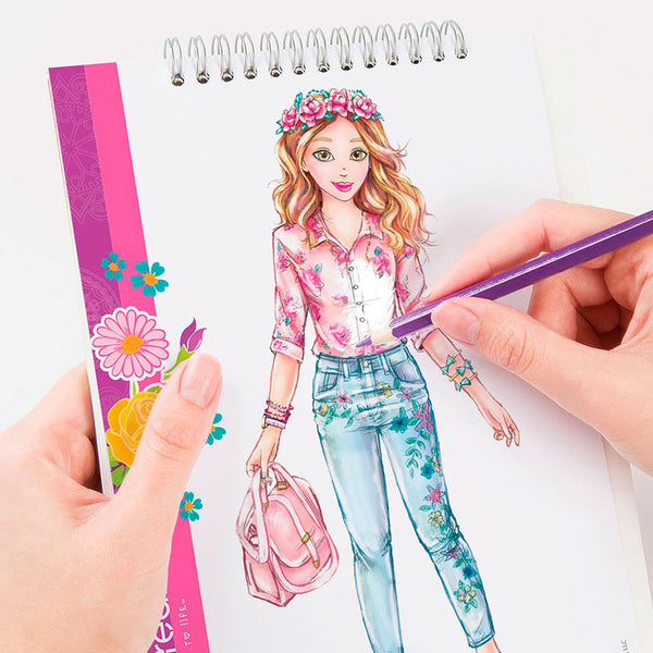 Fashion Design Sketchbook Blooming Creativity