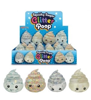 Poop Maltose Sugar Glitter Squishy assorted colours