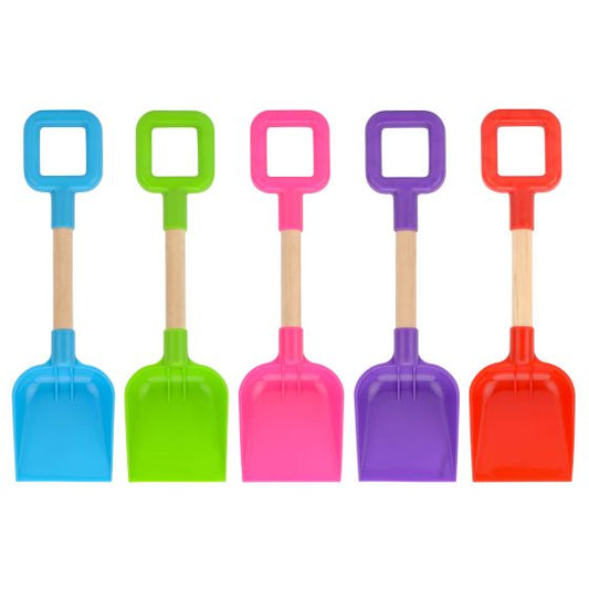 SPADE WOODEN 15" ASSORTED COLOURS (1 UNIT)