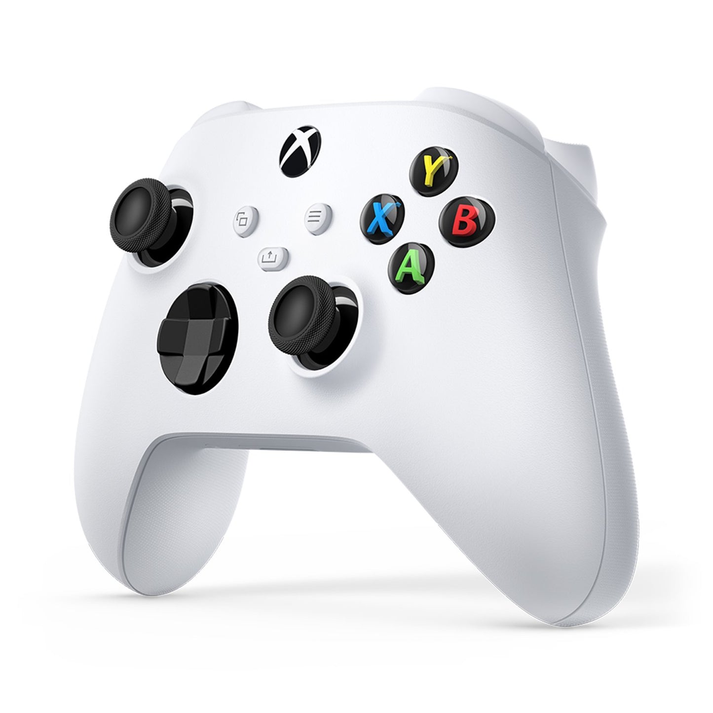 Microsoft Xbox Wireless Controller in Robot White - angled front view