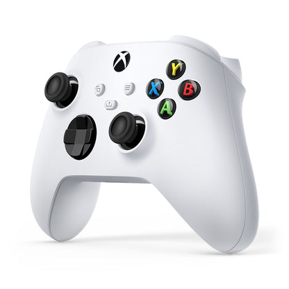 Microsoft Xbox Wireless Controller in Robot White - angled front view