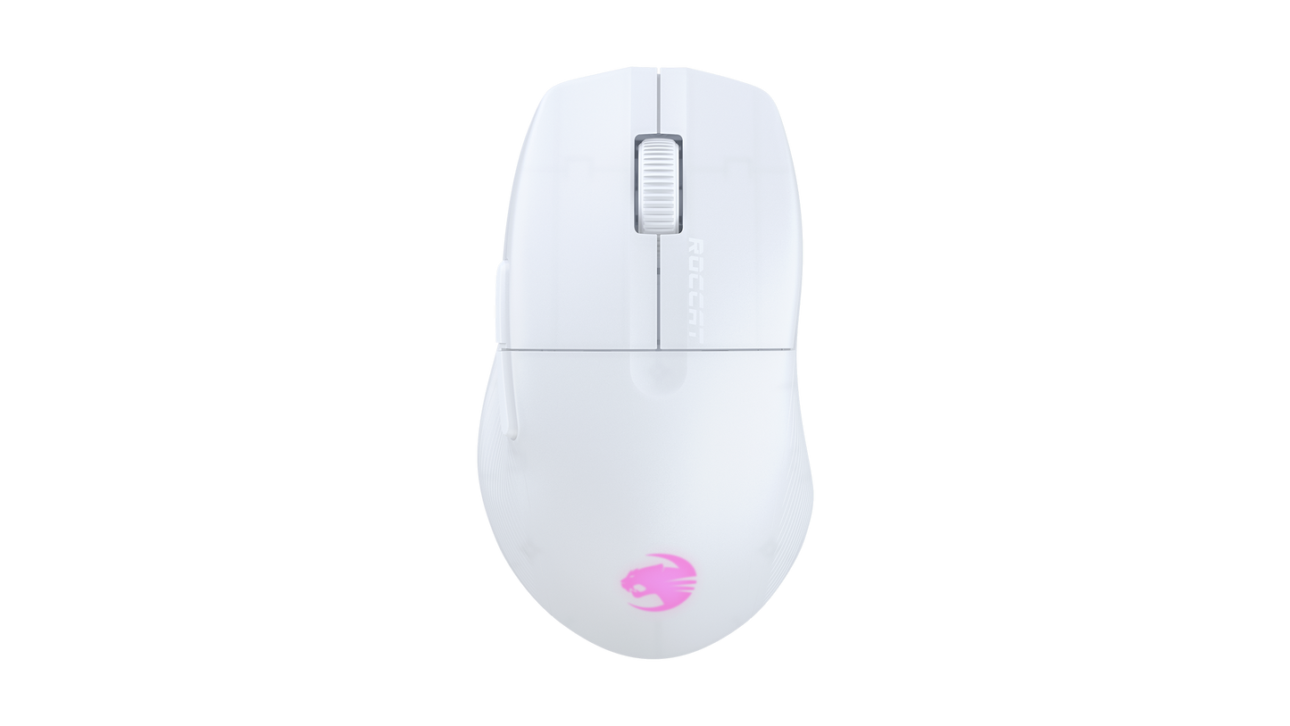 ROCCAT Pure Air Arctic White gaming mouse with USB-C cable