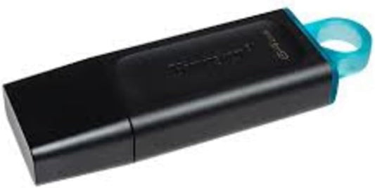Kingston 64GB USB 3.2 DataTraveler Pen Drive, Black