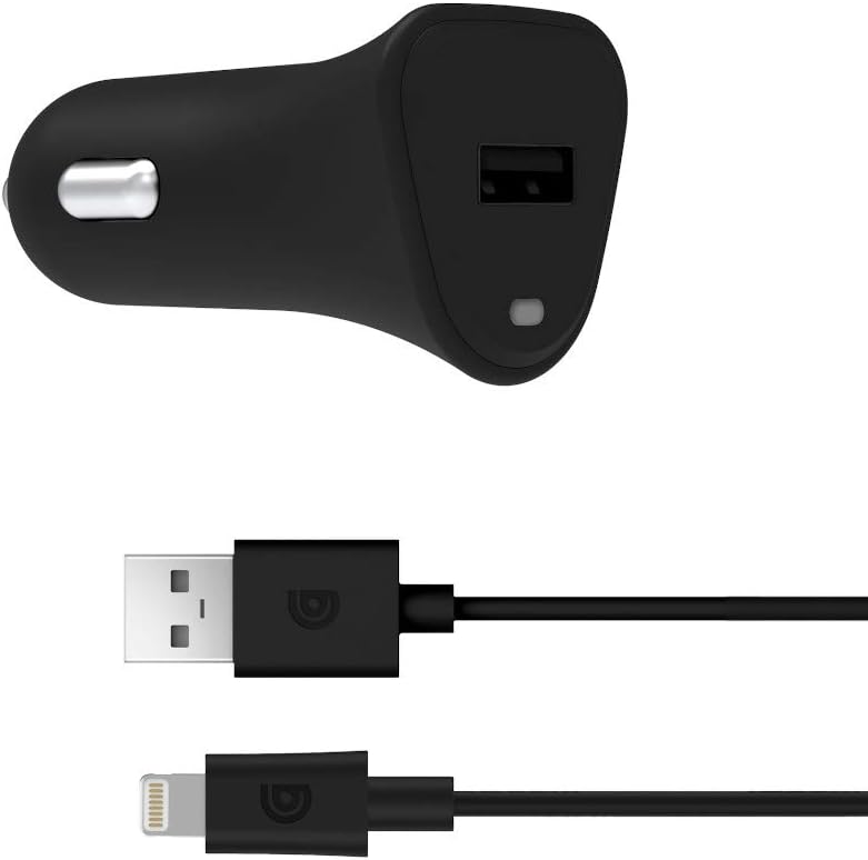 Griffin Car Charger 12W + USB A to Lightning