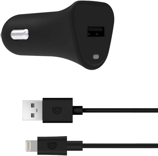 Griffin Car Charger 12W + USB A to Lightning