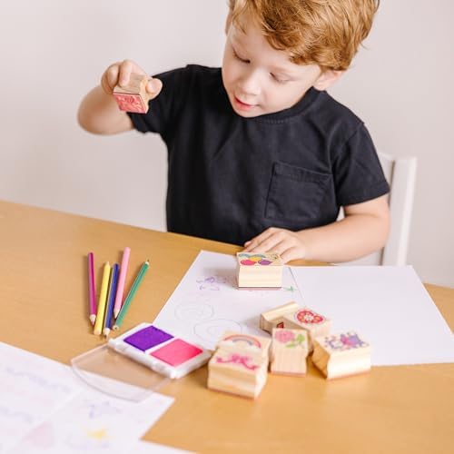 Melissa & Doug Friendship Stamp Set in use