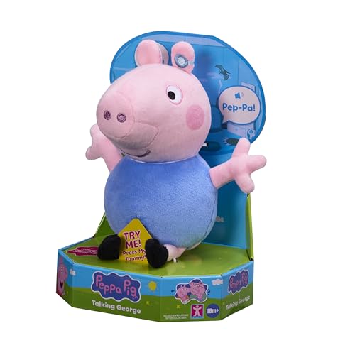 Peppa Pig Talking George Plush side packaging