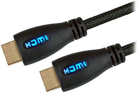 2M HDMI Cable with Blue LED Connectors