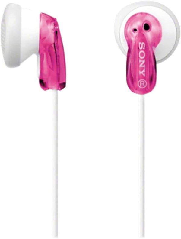 Sony MDR-E9LP Pink In-Ear Headphones with Button and Powerful Bass