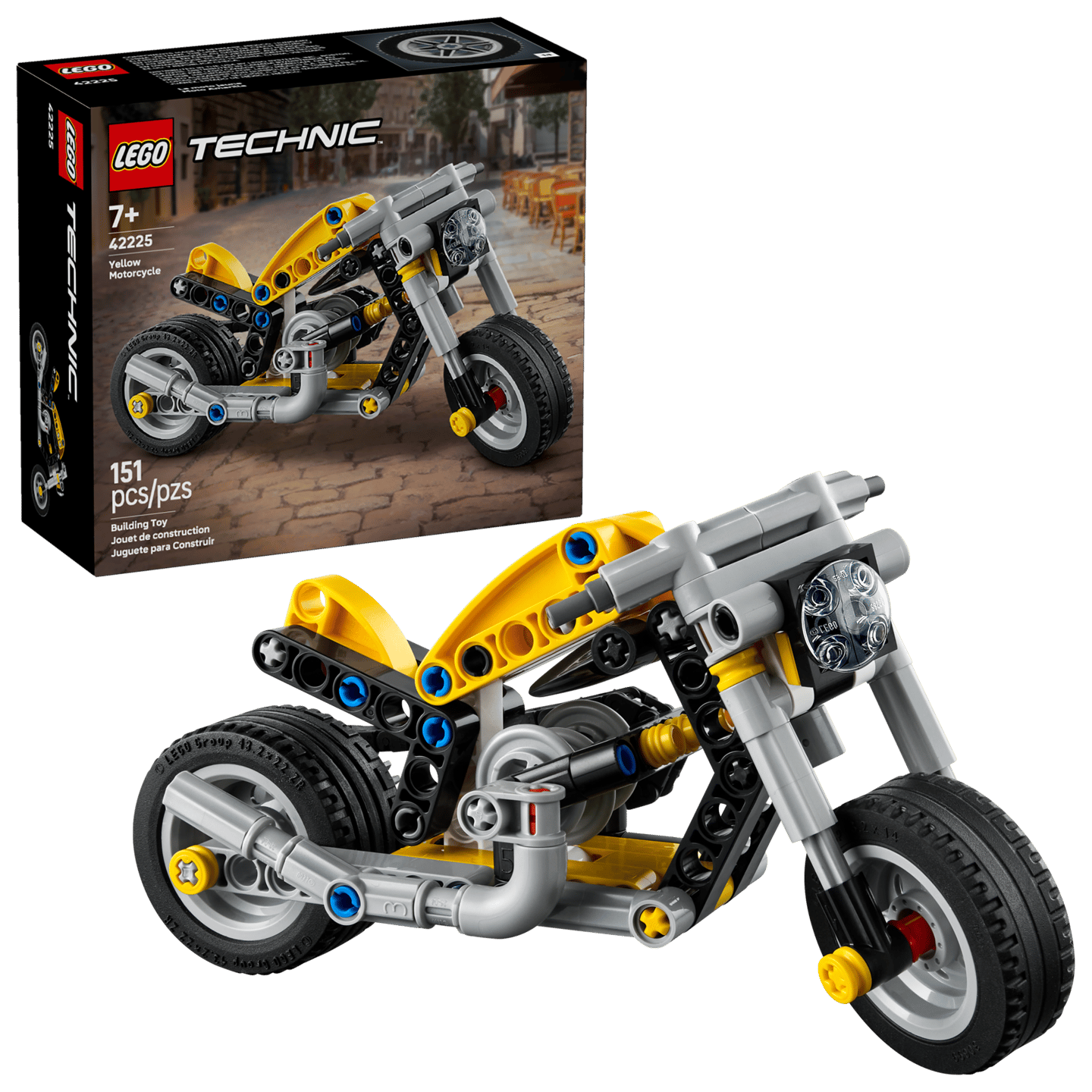 LEGO® | Technic: Yellow Motorcycle (42225)