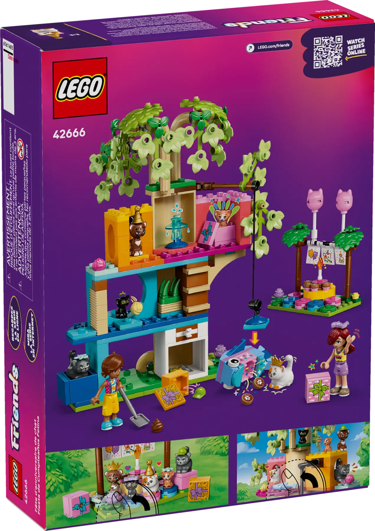LEGO® | Friends: Cat Birthday Party & Tree House (42666)