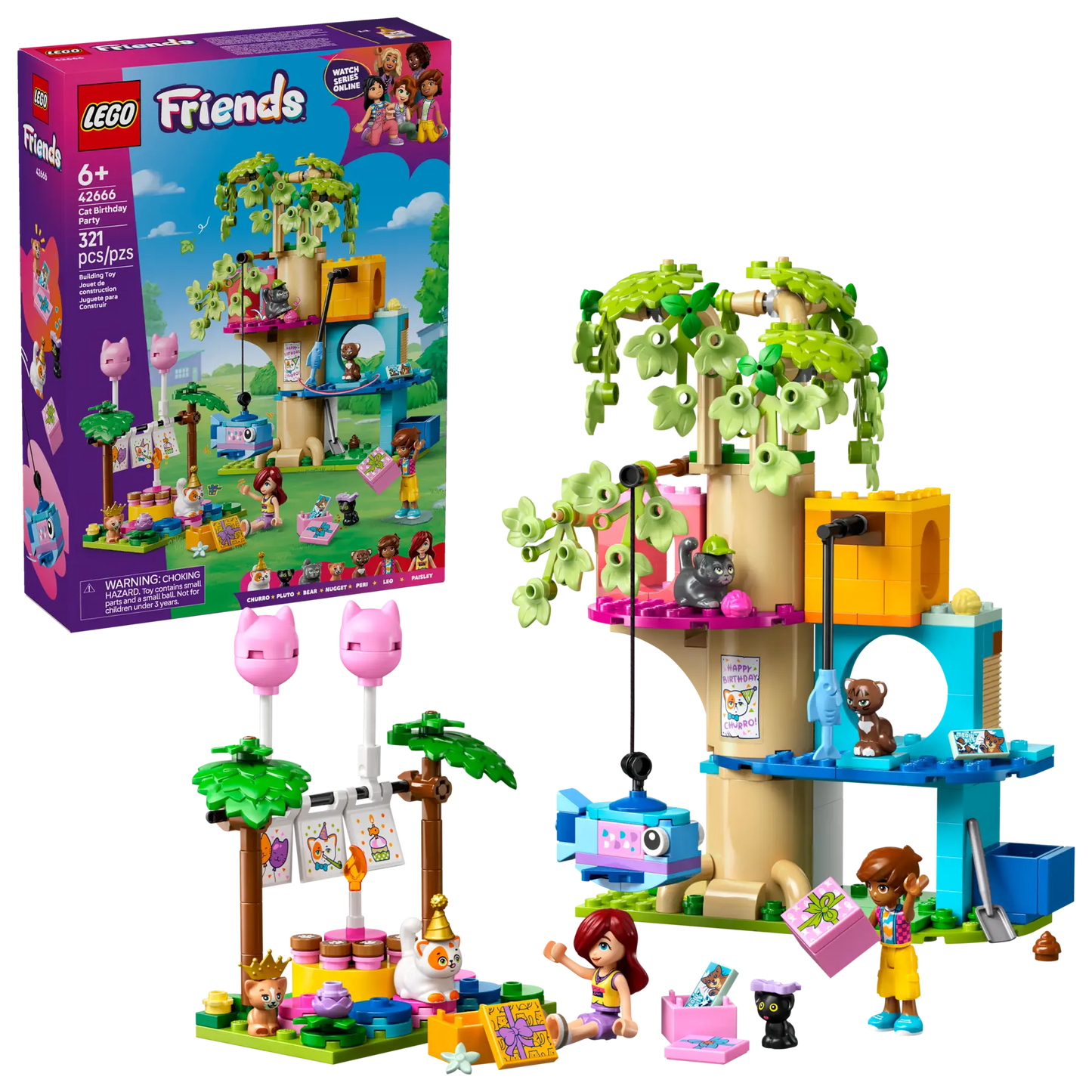 LEGO® | Friends: Cat Birthday Party & Tree House (42666)
