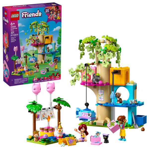 LEGO® | Friends: Cat Birthday Party & Tree House (42666)