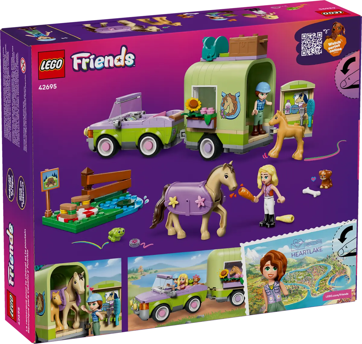 LEGO® | Friends: Horse & Baby Foal Trailer (42695)