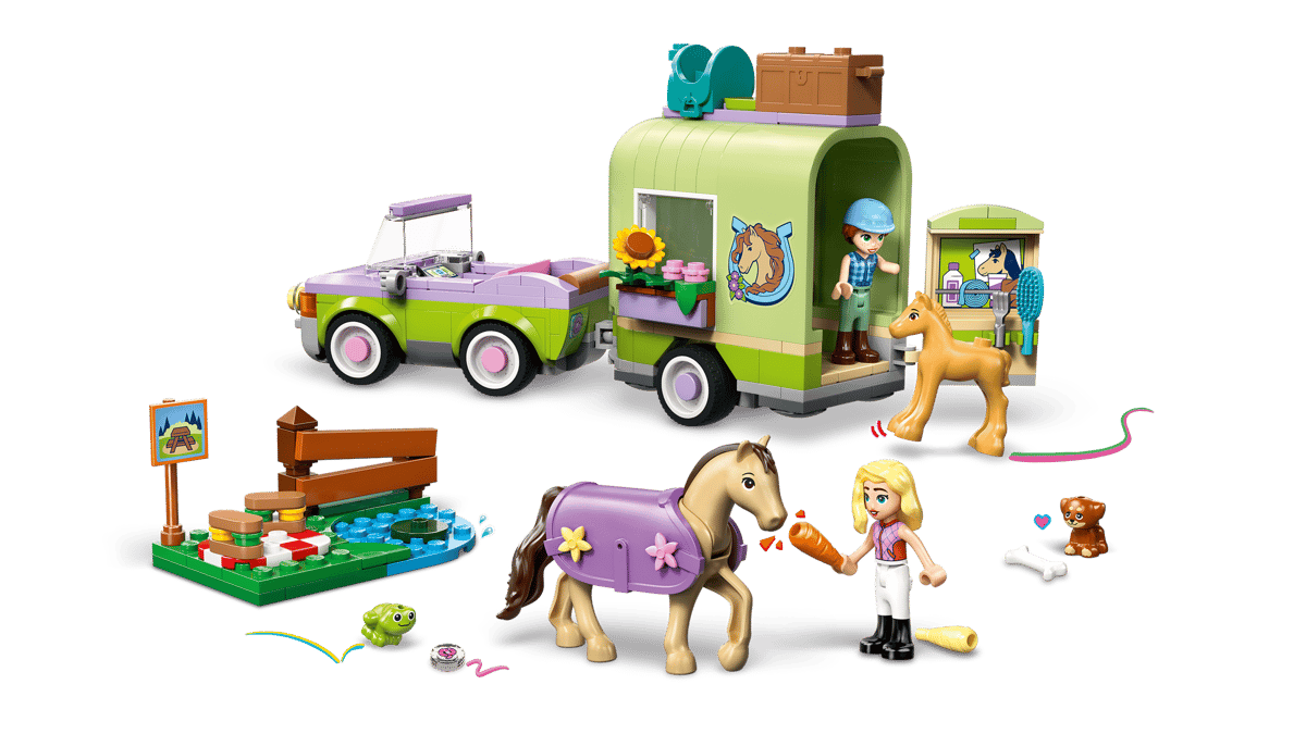 LEGO® | Friends: Horse & Baby Foal Trailer (42695)