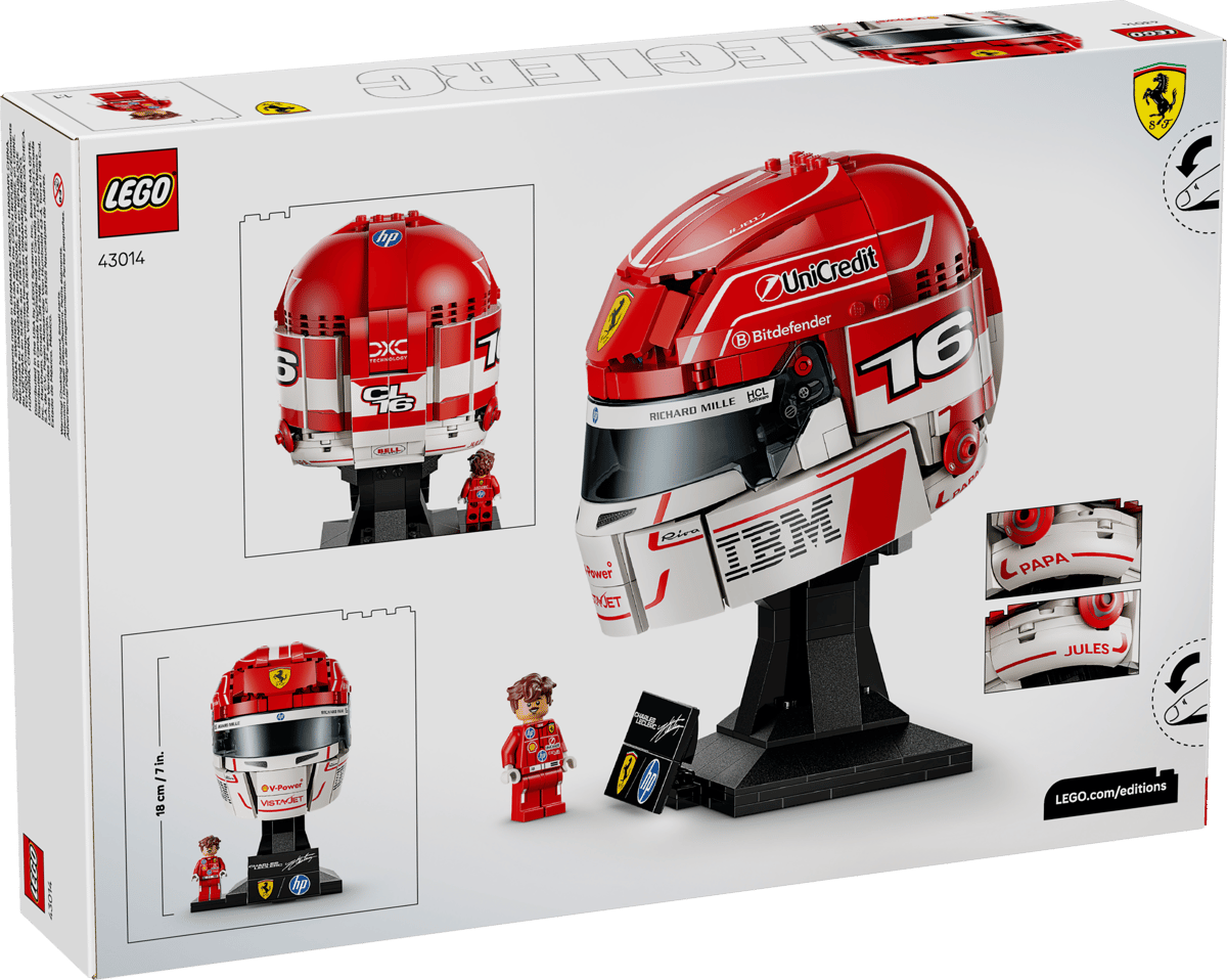 LEGO® | Editions: Scuderia Ferrari HP Charles Leclerc Helmet (43014)