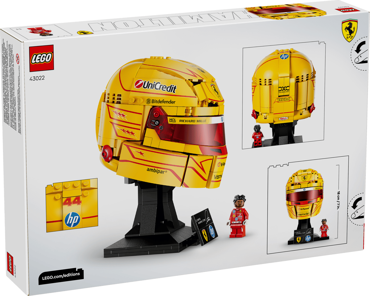 LEGO® | Editions: Scuderia Ferrari HP Lewis Hamilton Helmet (43022)