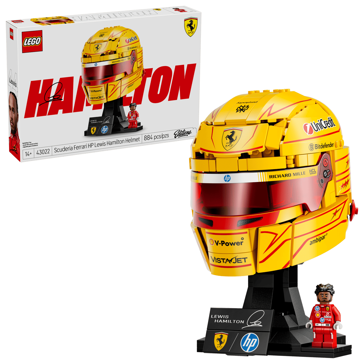 LEGO® | Editions: Scuderia Ferrari HP Lewis Hamilton Helmet (43022)