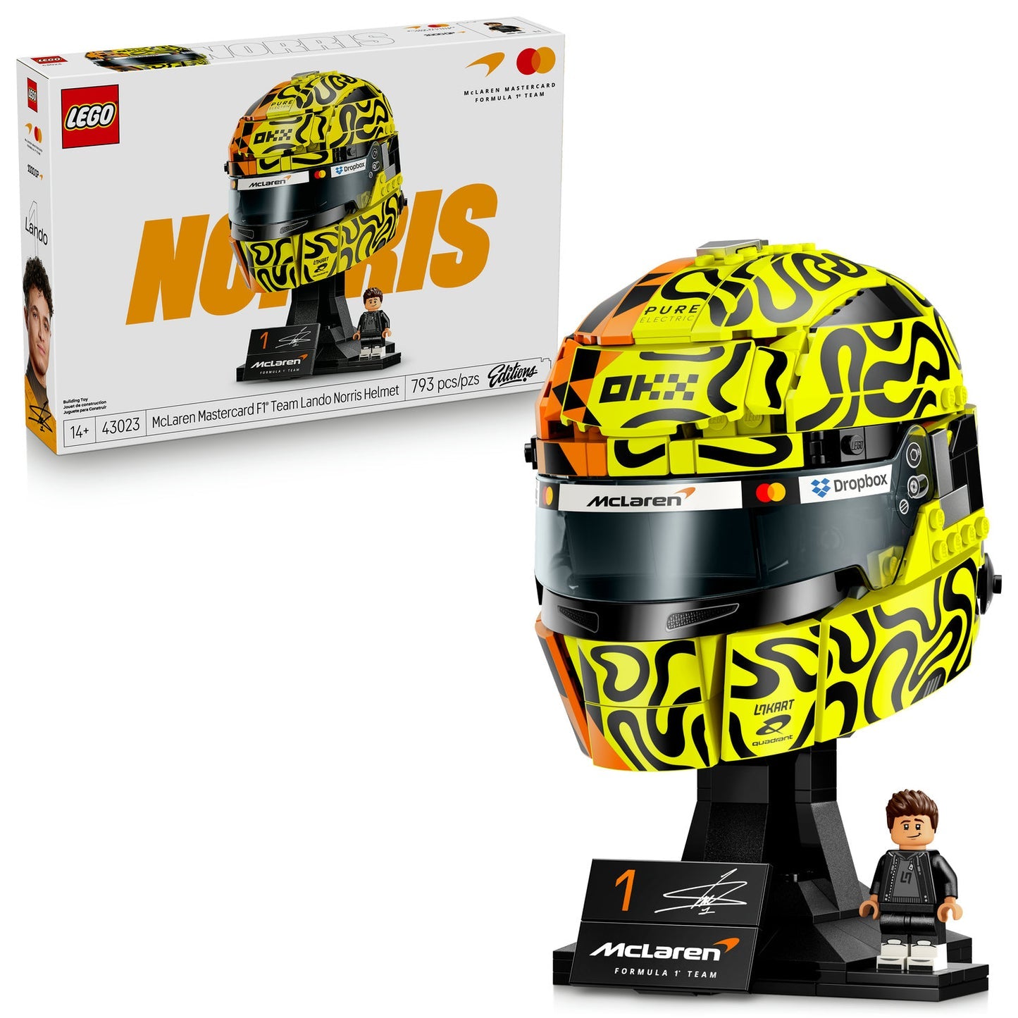 LEGO Editions McLaren Lando Norris Helmet 43023 with box
