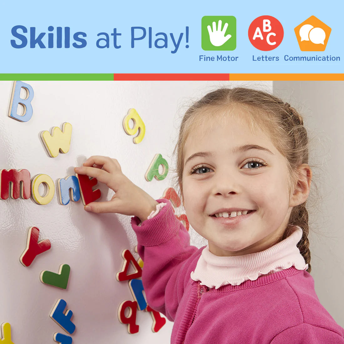 Melissa & Doug: Wooden Letter Alphabet Magnets