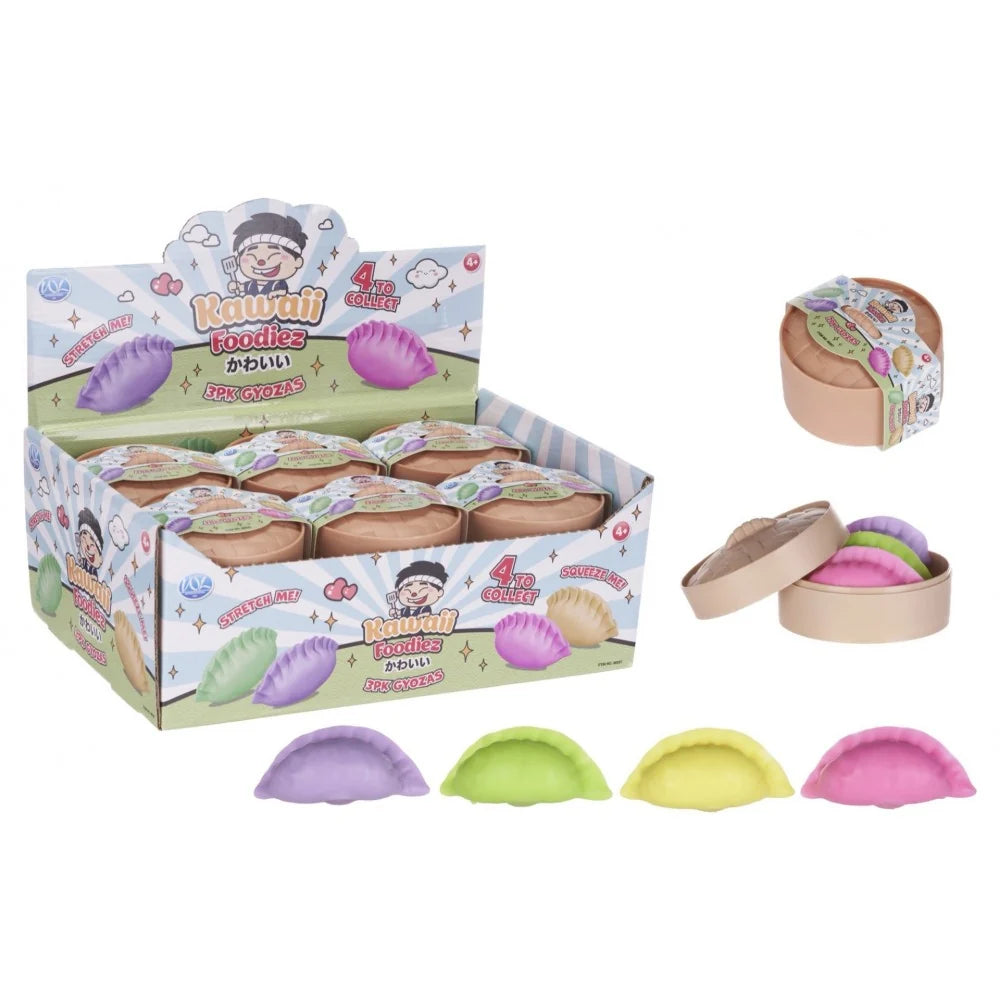 3-pack Squishy Gyozas in Steamer Basket
