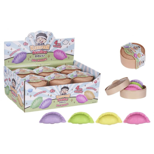 3-pack Squishy Gyozas in Steamer Basket