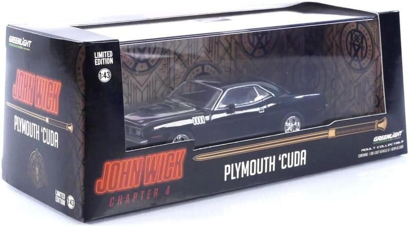 Greenlight Collectibles | John Wick 4: 1971 Plymouth Cuda 1:43