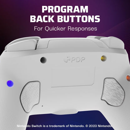 PDP Afterglow Wave Wireless Controller (White) (Switch)