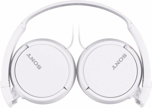 Sony MDR-ZX110APWC White Foldable On-Ear Headphones with Microphone