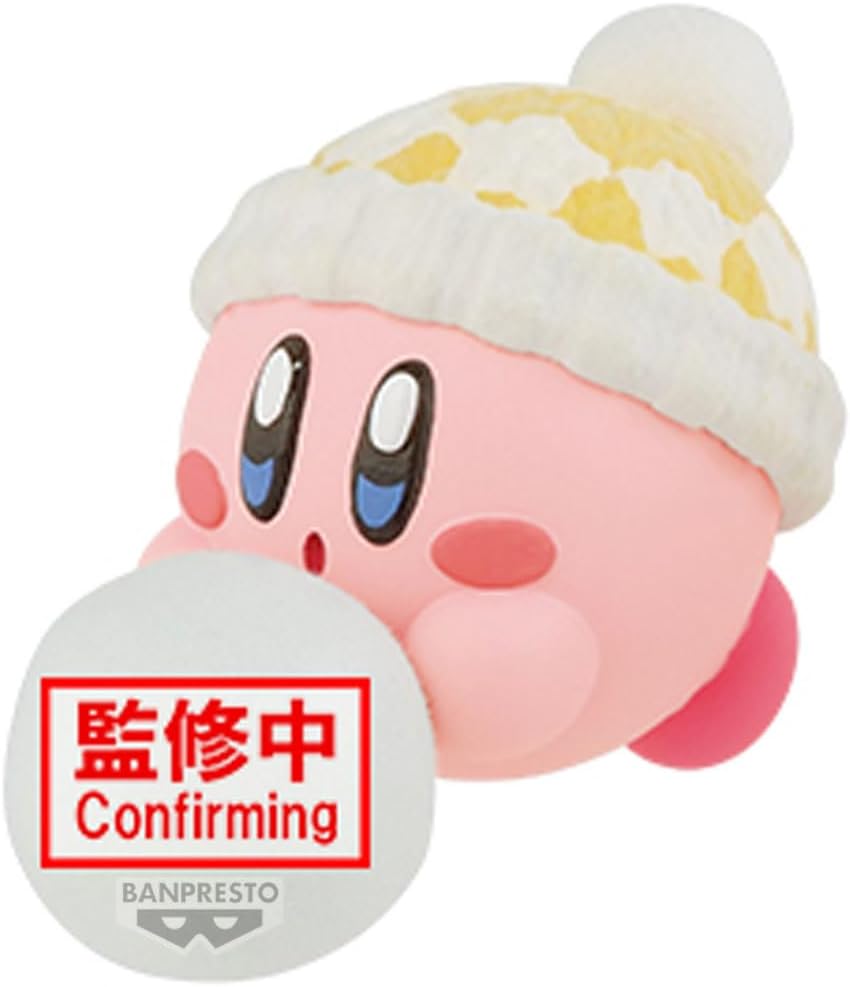 Banpresto Kirby Fluffy Puffy Mine Play in the Snow figure front view