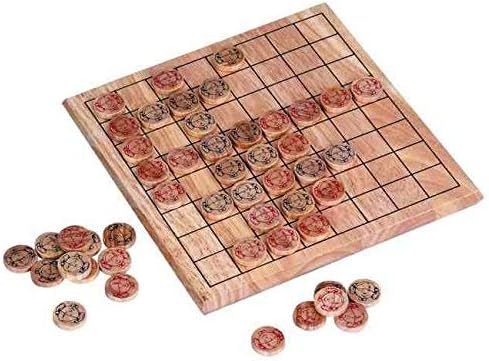 WOODEN DRAUGHTS SET