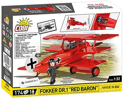 COBI - WORLD WAR I - Fokker DR.1 Red Baron 174 PCS
