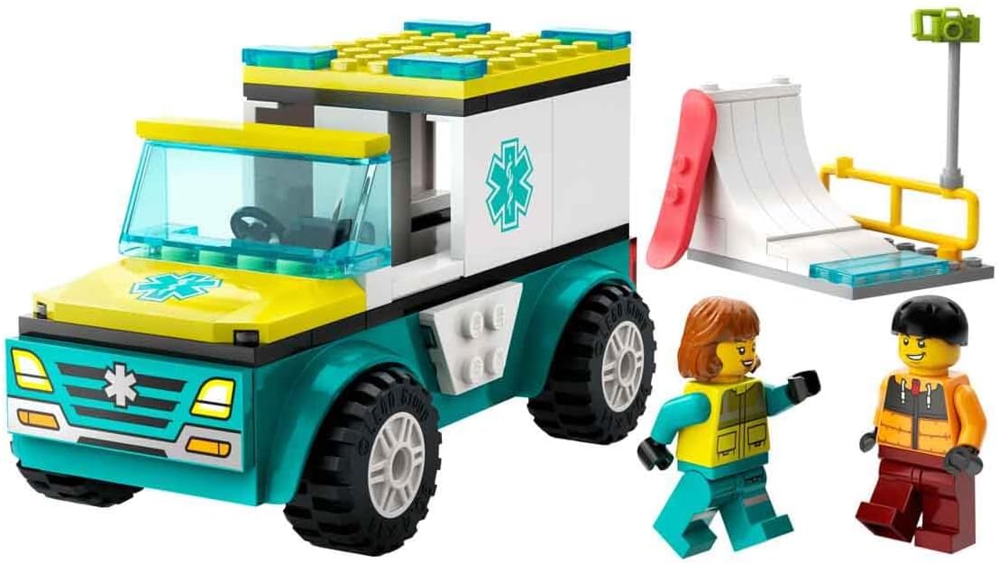 LEGO® | City: Emergency Ambulance and Snowboarder (60403)