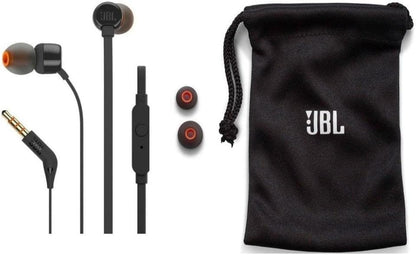 JBL T210 Earphones + Mic Black